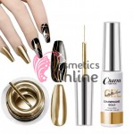 Oja semi UV/ LED Liner metalic Charm Mirror Gel de 10 ml - CHR02 GOLD (Auriu)
